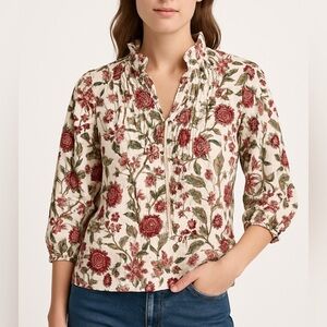 Fitzroy&Willa floral cotton top